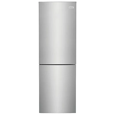 Frigidaire 24" 11.5 Cu Ft Bottom Freezer Refrigerator with LED Lighting (FRBG1224AV) -Stainless Steel