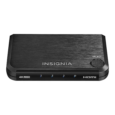Insignia 3-Port 4K HDMI Switch - Black - Only at Best Buy