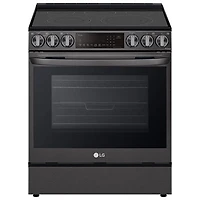 LG 30" Convection Slide-In Electric Air Fry Range (LSEL6335D) - Black - Open Box - Perfect Condition
