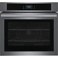 Frigidaire 30" 5.3 Cu. Ft. Combination Self-Clean Electric Wall Oven (FCWS3027AD) - Black Stainless