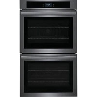 Frigidaire 30" 10.6 Cu. Ft. Double Self-Clean Electric Wall Oven (FCWD3027AD) - Black Stainless