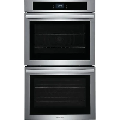 Frigidaire 30" 10.6 Cu. Ft. Double Self-Clean Electric Wall Oven (FCWD3027AS) - Stainless