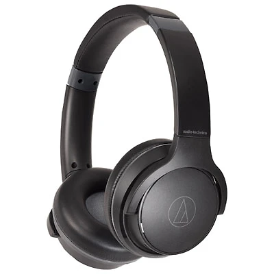 Audio Technica ATH-S220BT On-Ear Sound Isolating Bluetooth Headphones - Black