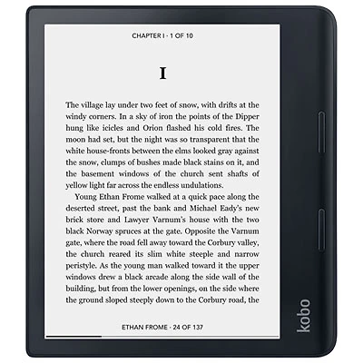 Kobo Sage HD 8" Digital eReader with Touchscreen (N778-KU-BK-K-EP) - Black