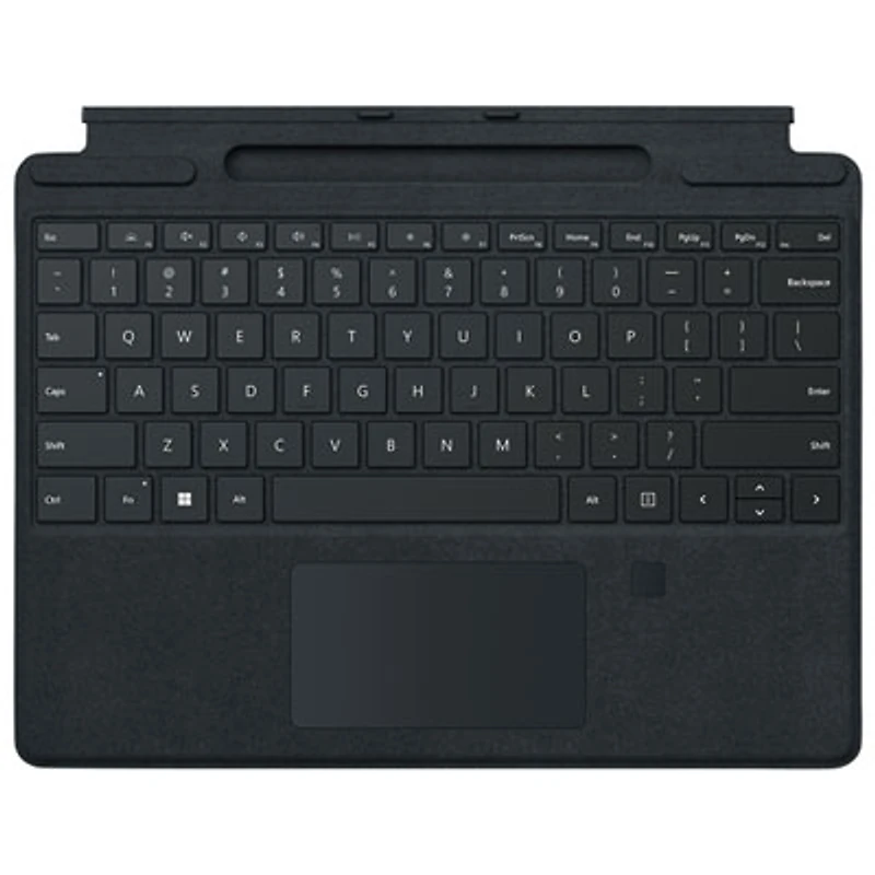 Microsoft Surface Pro Signature Keyboard with Fingerprint Reader - Black - English