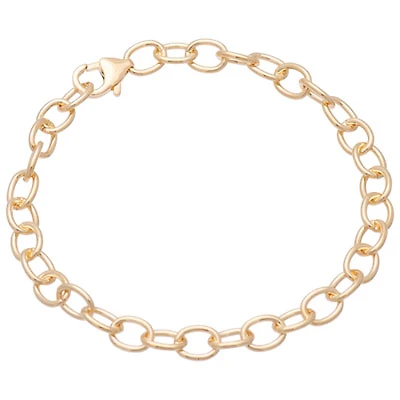 Bronzoro Oval Rolo Link Bracelet in 18K Yellow Gold on Bronze