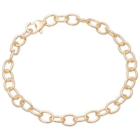 Bronzoro Oval Rolo Link Bracelet in 18K Yellow Gold on Bronze
