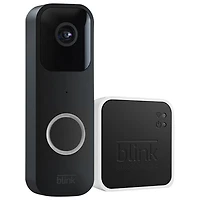 Blink Wired/Wire-Free Video Doorbell with Sync Module 2 - Black