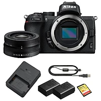 Nikon Z 50 Mirrorless Camera with 16mm-50mm Lens Kit, Extra Battery & SD Card - Only at Best Buy