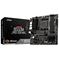 MSI B550M PRO-VDH WiFi Micro-ATX LGA AM4 DDR4 Motherboard for AMD Ryzen 3000/5000 Series CPUs
