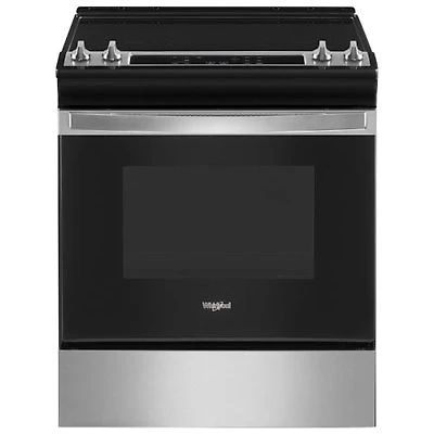 Whirlpool 30" 4.8 Cu. Ft. Slide-In Electric Range (YWEE515S0LS) -Stainless -Open Box -Perfect Condition