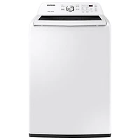 Samsung 5.2 Cu. Ft. High Efficiency Top Load Washer (WA45T3200AW) - White - Open Box - Scratch & Dent