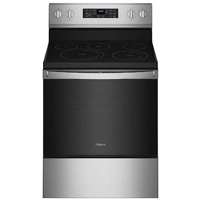 Whirlpool 30" 5.3 Cu. Ft. Electric Air Fry Range (YWFE550S0LZ) -Stainless -Open Box -Scratch & Dent