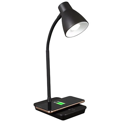 OttLite Infuse LED Desk Lamp with Wireless Charging Pad - Black - Only at Best Buy