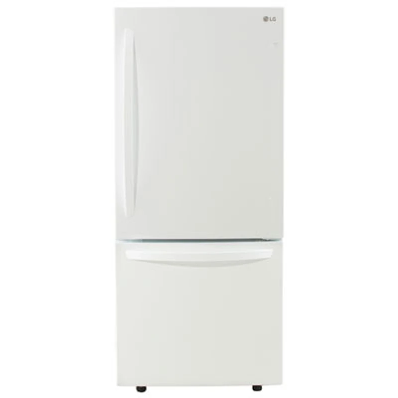 LG 30" 22.1 Cu. Ft. Bottom Freezer Refrigerator (LRDNS2200W) - White