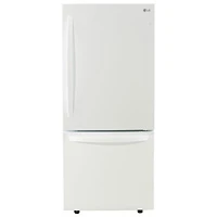 LG 30" 22.1 Cu. Ft. Bottom Freezer Refrigerator (LRDNS2200W) - White