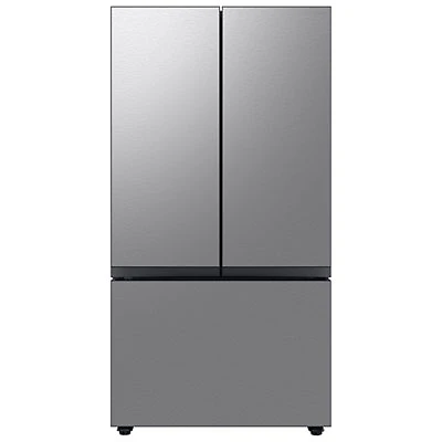 Samsung BESPOKE 36" 23.9 Cu. Ft. Counter Depth 3-Door French Door Refrigerator (RF24BB6200QLAA) - Stainless Steel