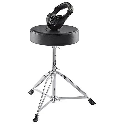 Open Box - Alesis Drum Throne & Headphone Essentials Bundle