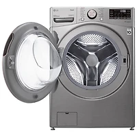 LG 5.2 Cu. Ft. Front Load Steam Washer (WM3850HVA) - Graphite Steel - Open Box - Perfect Condition