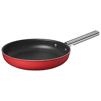 Smeg 11" Aluminum Frying Pan - Matte Red