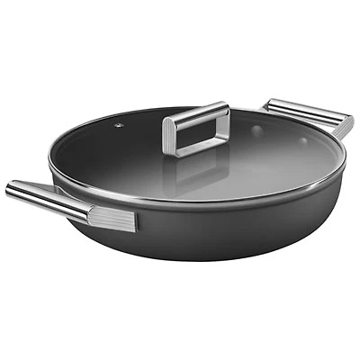 Smeg 11" Aluminum Deep Pan - Matte Black