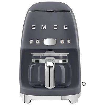 Smeg 10-Cup Drip Coffee Maker - Slate Grey