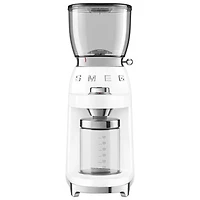 Smeg 50's Style Burr Coffee Grinder - White