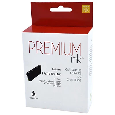 Premium Ink Black Ink Cartridge Compatible with Epson (T822XL120)