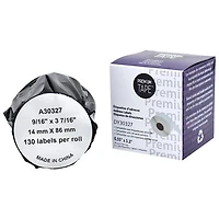 Premium Tape Address Labels for Dymo LW - 9/16" x 3 7/16" - 130 Labels