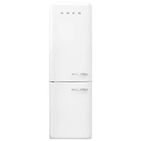 Smeg 50's Style 24" 12.9 Cu. Ft. Bottom Freezer Refrigerator with LED Lighting (FAB32ULWH3) - White