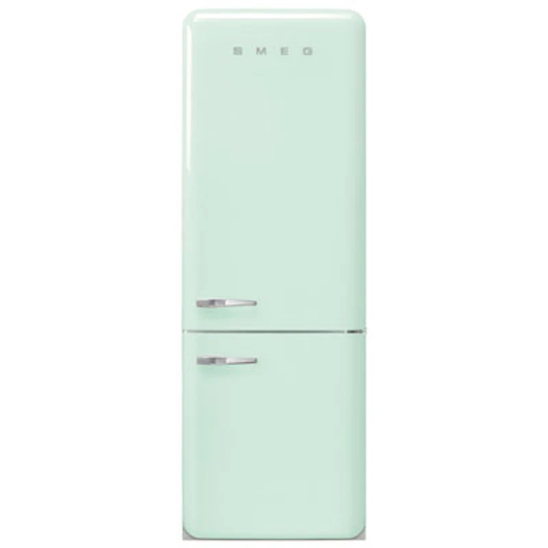 Smeg 50's Style 28" 18 Cu. Ft. Bottom Freezer Refrigerator with Ice Dispenser (FAB38URPG) - Pastel Green