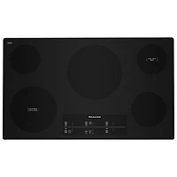 KitchenAid 36" 5-Element Electric Cooktop (KCES956KBL) - Black