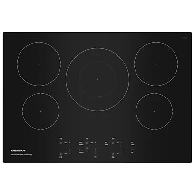 KitchenAid 30" 5-Element Induction Cooktop (KCIG550JBL) - Black