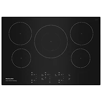 KitchenAid 30" 5-Element Induction Cooktop (KCIG550JBL) - Black