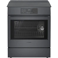 Bosch 30" 4.6 Cu. Ft. True Convection Slide-In Induction Range (HII8047C) - Black Stainless