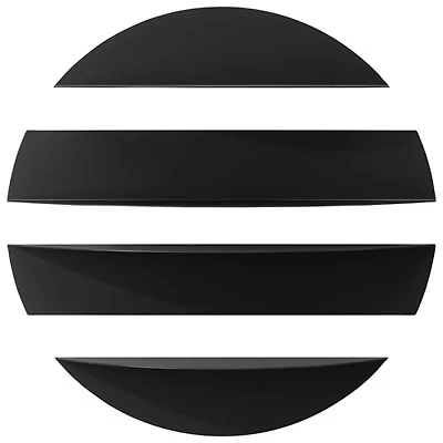 Umbra Solis 4-Shelf Wall Shelves - Black