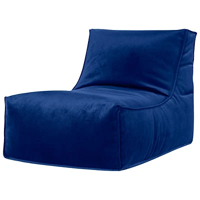 Rock Velvet Bean Bag Chair - Indigo Blue