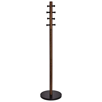 Umbra Pillar Wood Coat Rack - Black/Walnut