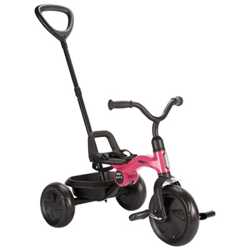 Joovy Tricycoo 9" Kids Push/Pedal Tricycle - Pink Crush