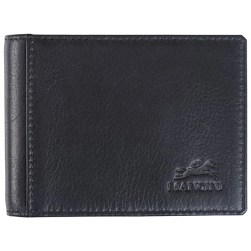 Mancini Bellagio RFID Genuine Leather Money Clip Wallet with ID Window