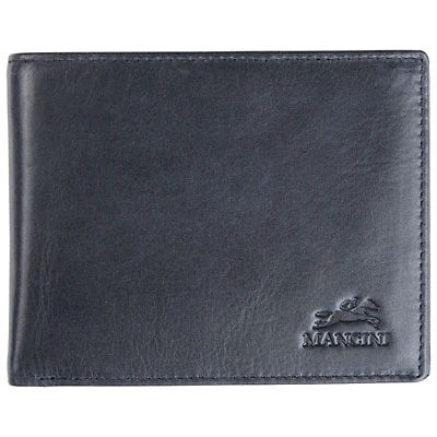 Mancini Bellagio RFID Genuine Leather Bi-fold Wing Wallet