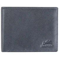 Mancini Bellagio RFID Genuine Leather Bi-fold Wing Wallet - Grey