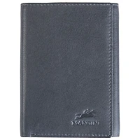 Mancini Bellagio RFID Genuine Leather Tri-fold Wallet - Grey