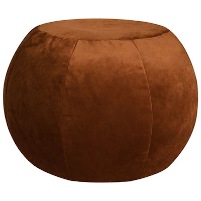 Gouchee Home Plump Velvet Polyester Pouf - Copper