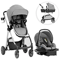Evenflo Omni Plus Modular Travel System with LiteMax Sport Infant Car Seat - Grey