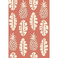 RoomMates Pineapple BlockPrint Peel & Stick Wallpaper - Orange