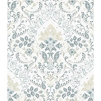 RoomMates Persian Damask Peel & Stick Wallpaper - Blue