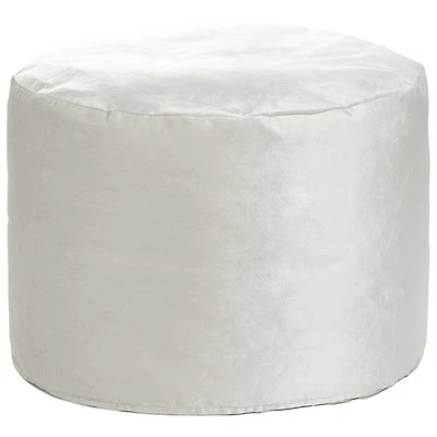 Gouchee Home Eclipse Velvet Polyester Pouf - Silver