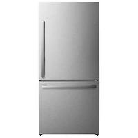 Hisense 32" 17.2 Cu. Ft. Counter-Depth Bottom Freezer Refrigerator (RB17A2CSE) - Titanium