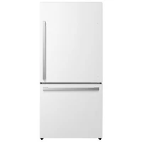 Hisense 32" 17.2 Cu. Ft. Counter-Depth Bottom Freezer Refrigerator (RB17A2CWE) - White